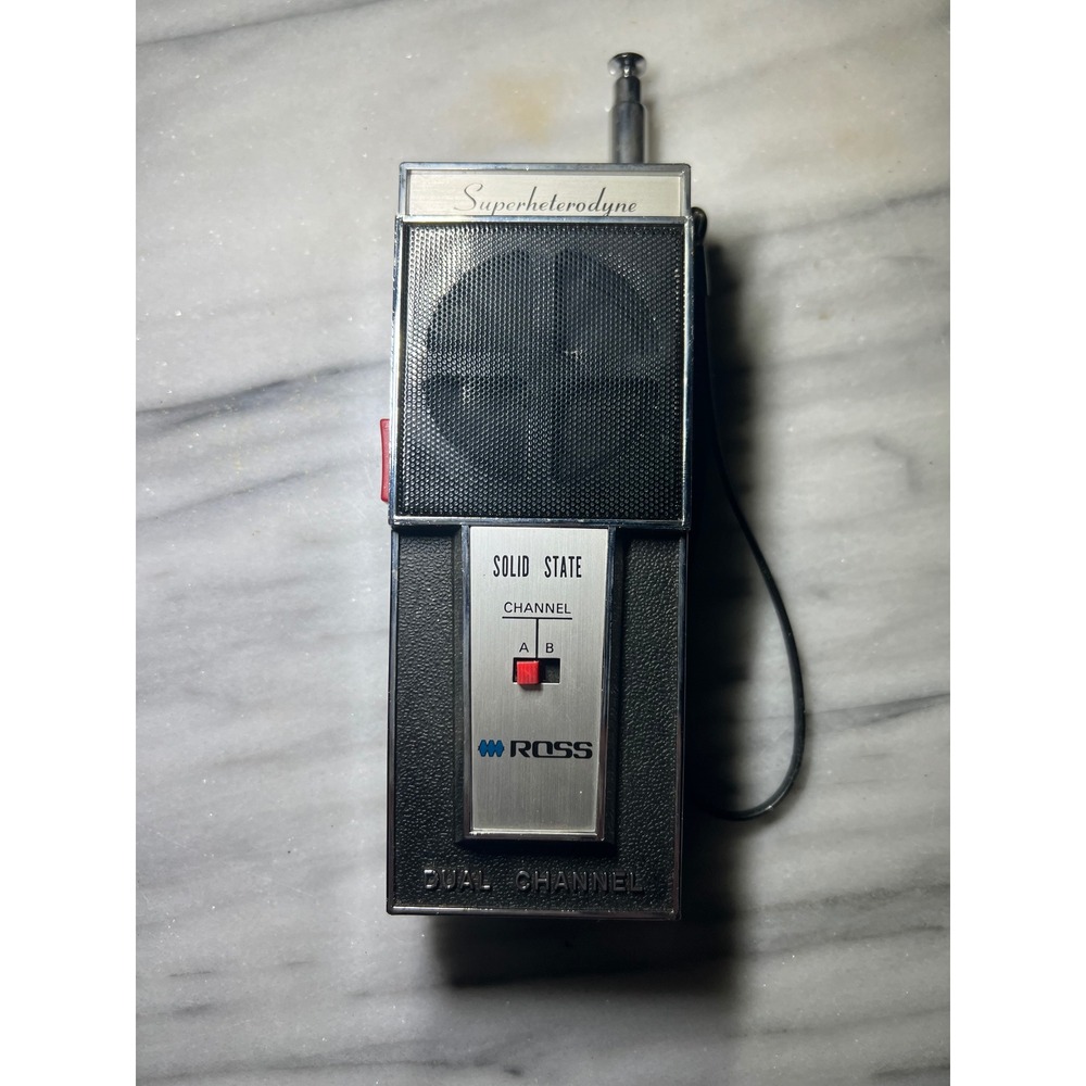 VTG Ross Solid State Dual Channel Superheterodyne Two Way Radio Walkie Talkie
